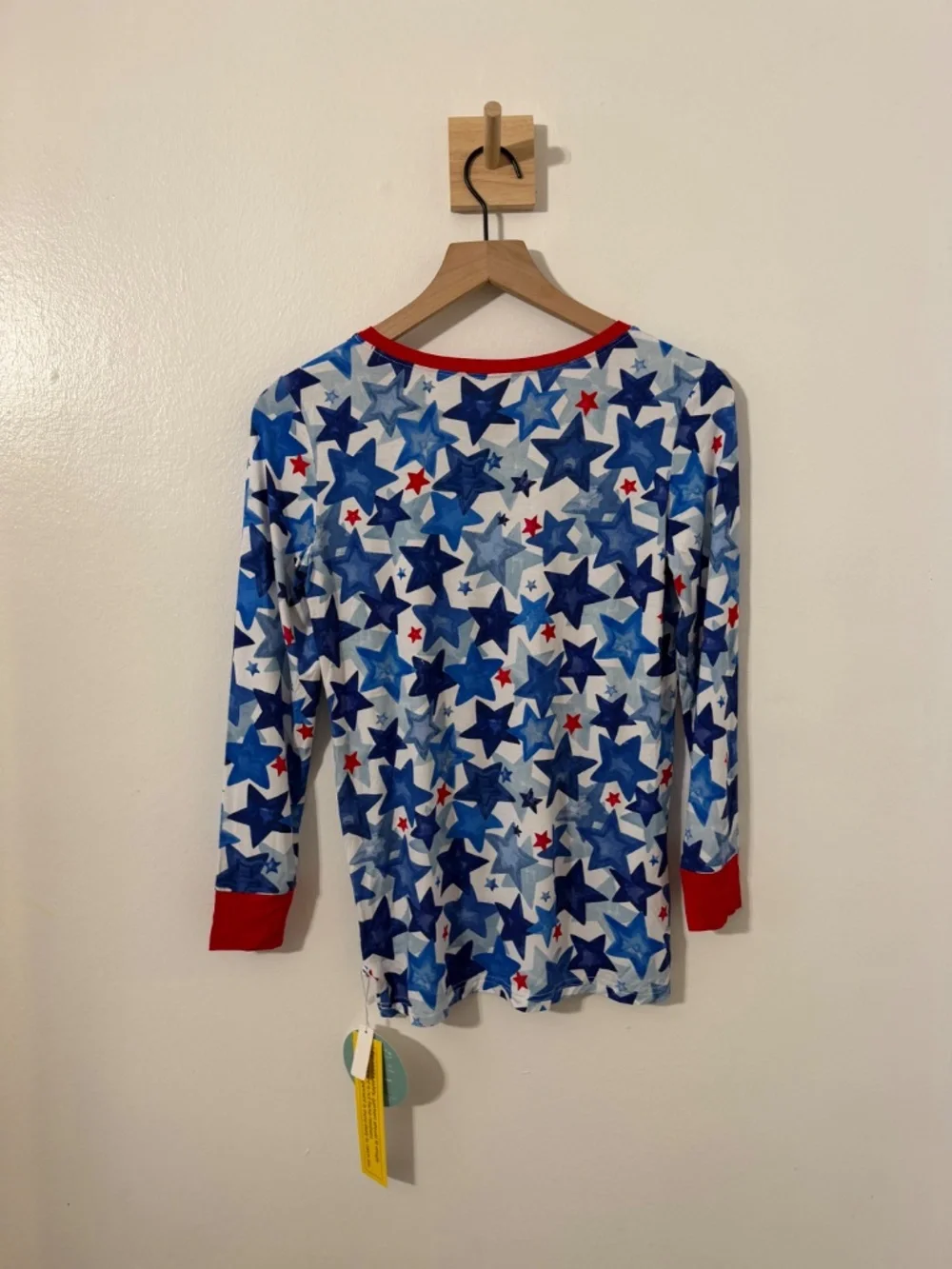 Little Sleepies Starry Splash Pajama Top Girls Sz 16 NWT Bamboo